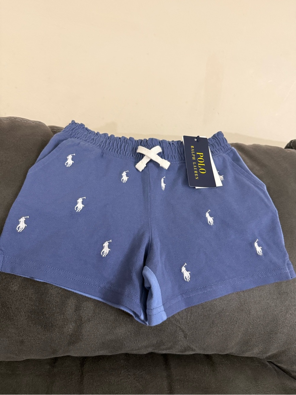 Polo by Ralph Lauren Light Blue Shorts with White Pony Logos